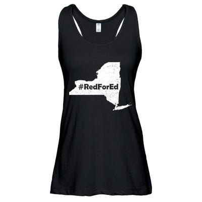Red For Ed New York Ladies Essential Flowy Tank