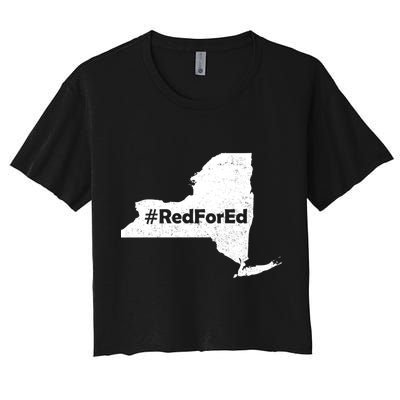 Red For Ed New York Crop Top