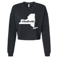Red For Ed New York Cropped Pullover Crew