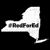 Red For Ed New York Cropped Pullover Crew
