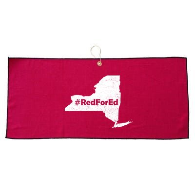 Red For Ed New York Large Microfiber Waffle Golf Towel