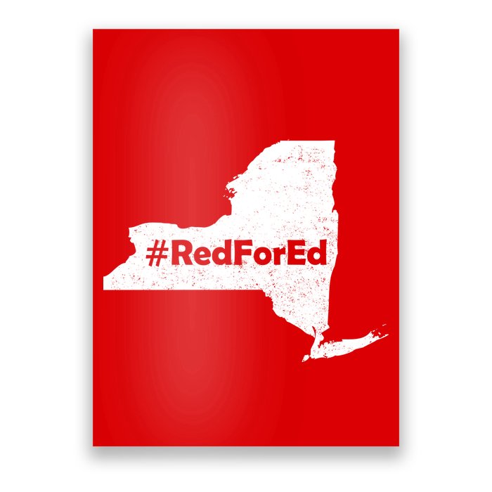 Red For Ed New York Poster