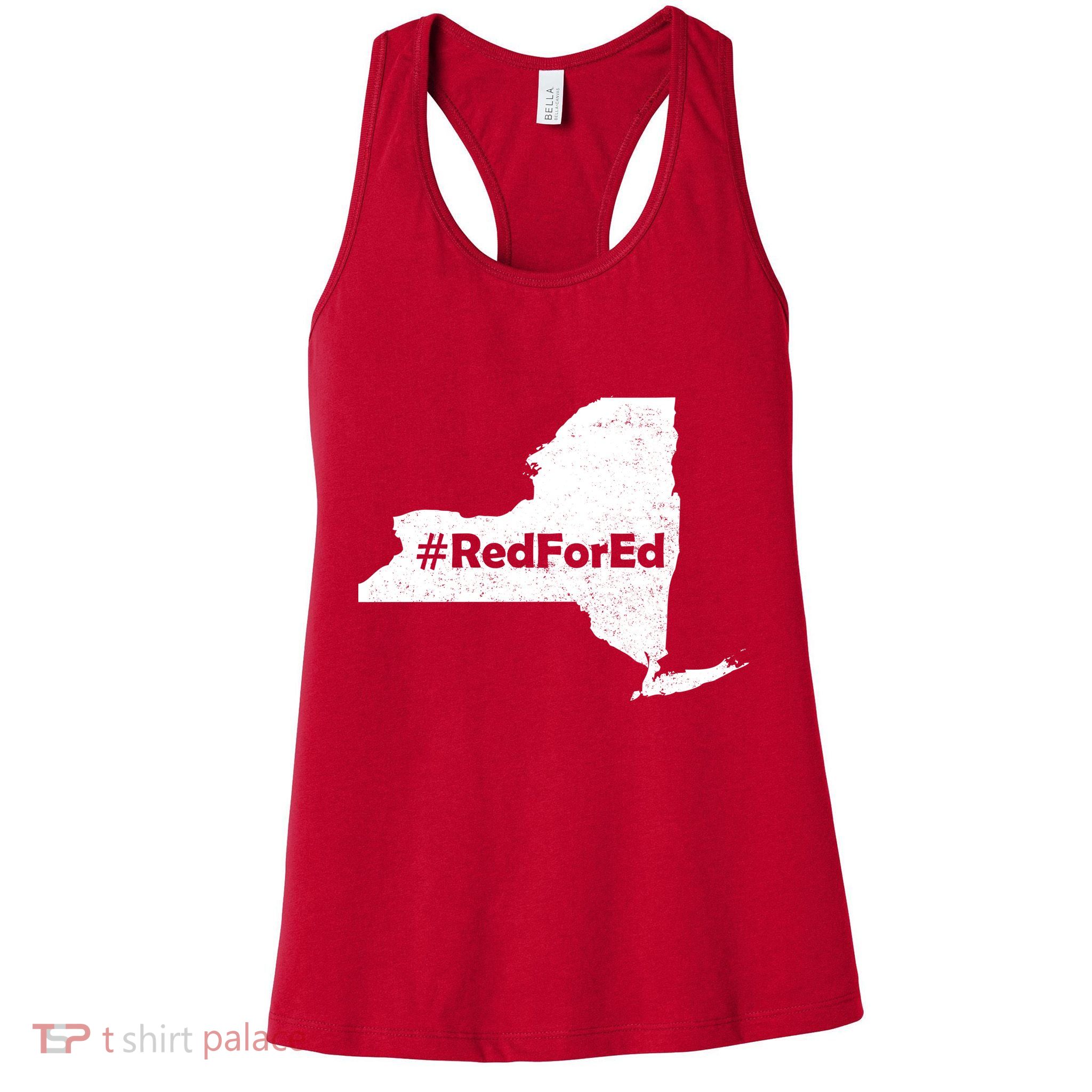 Red For Ed New York Womens Tank Top