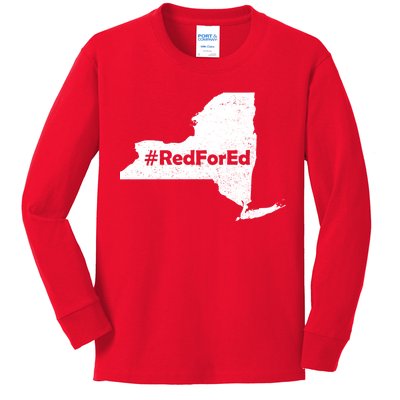 Red For Ed New York Kids Long Sleeve Shirt