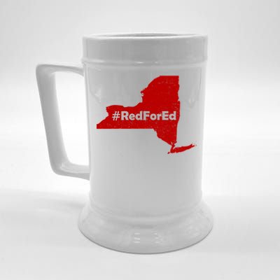 Red For Ed New York Beer Stein