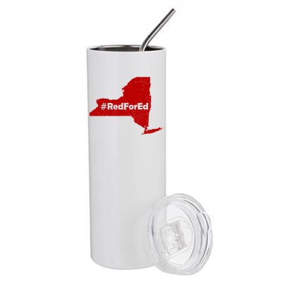 Red For Ed New York Stainless Steel Tumbler