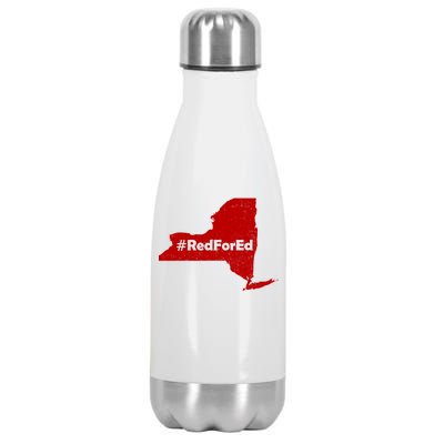 Red For Ed New York Stainless Steel Insulated Water Bottle