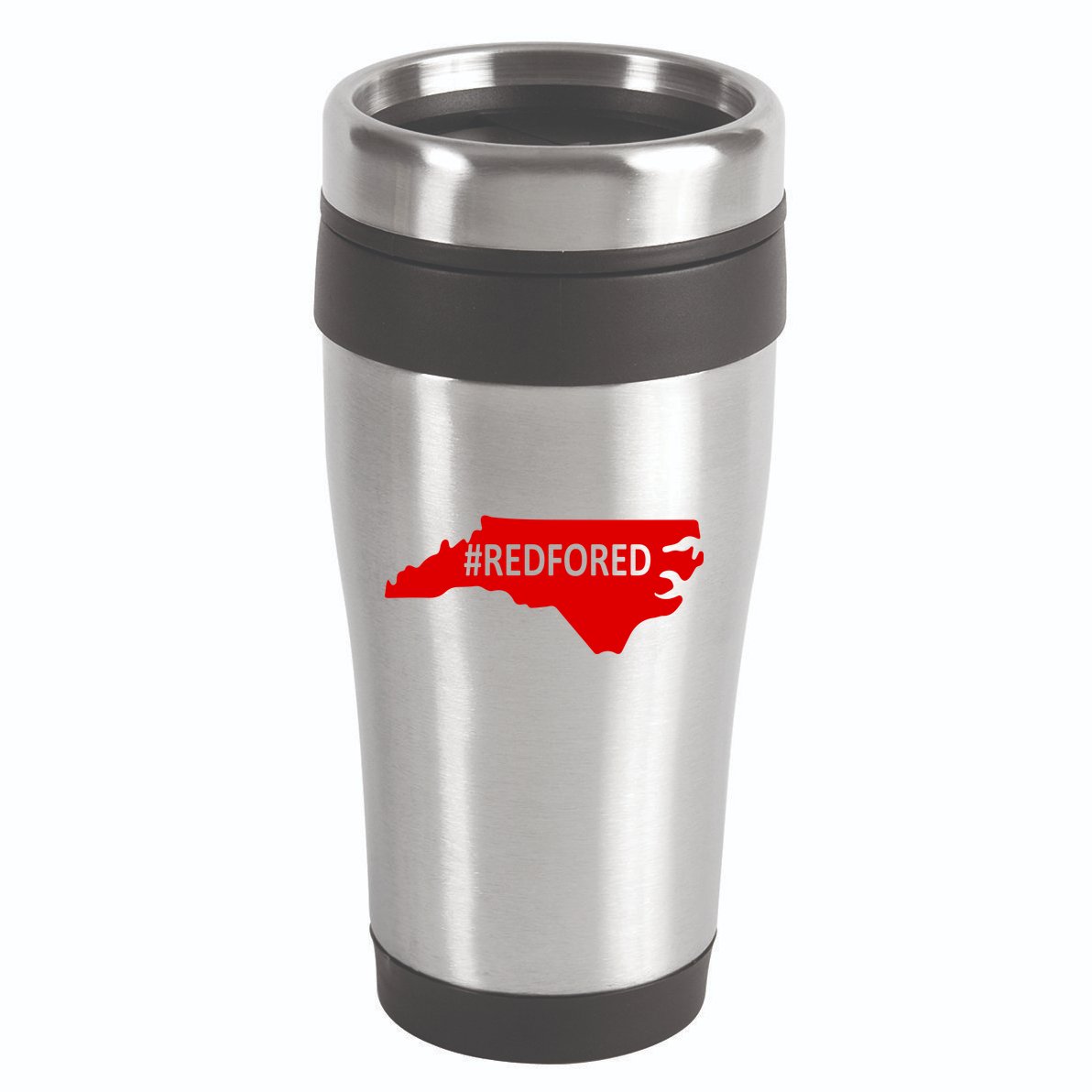  Red For Ed North Carolina State Map 16oz Travel Tumbler