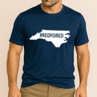  Red For Ed North Carolina State Map Performance Shirt