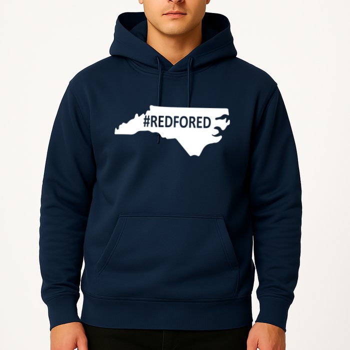  Red For Ed North Carolina State Map Hoodie