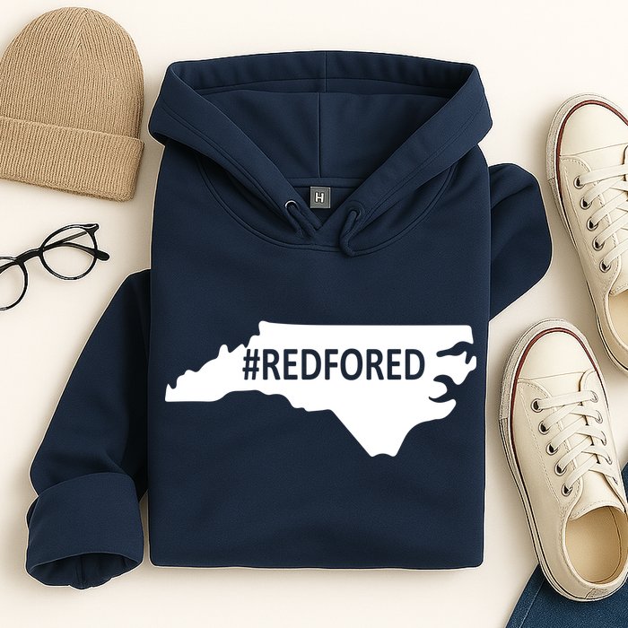  Red For Ed North Carolina State Map Hoodie