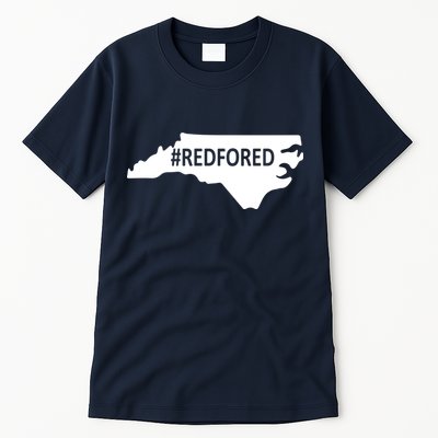  Red For Ed North Carolina State Map Tall T-Shirt