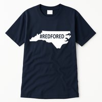  Red For Ed North Carolina State Map Tall T-Shirt