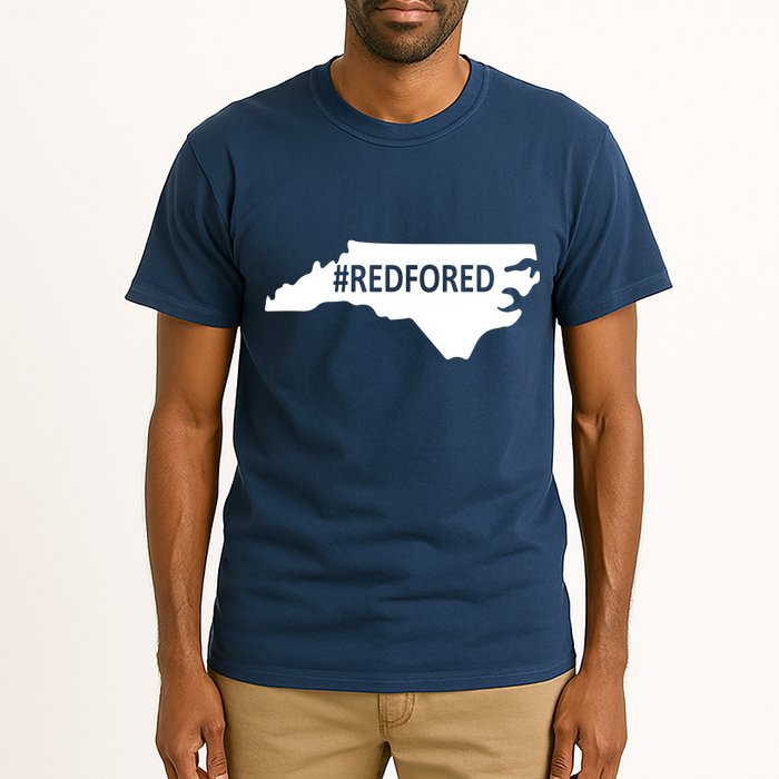  Red For Ed North Carolina State Map Tall T-Shirt