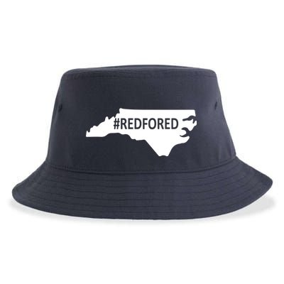  Red For Ed North Carolina State Map Sustainable Bucket Hat
