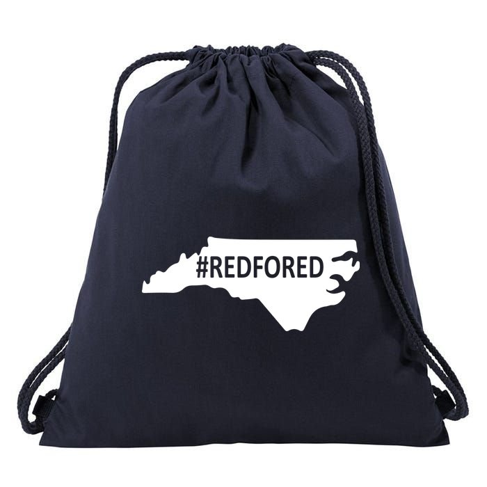  Red For Ed North Carolina State Map Drawstring Bag
