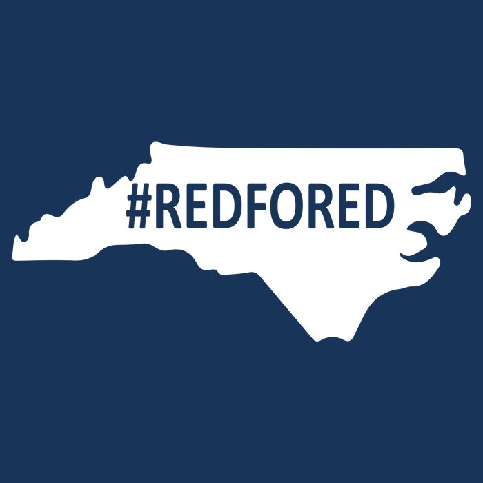  Red For Ed North Carolina State Map 16 in Basic Backpack