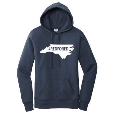  Red For Ed North Carolina State Map Women's Pullover Hoodie