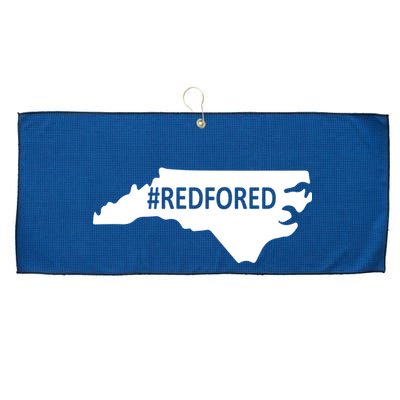  Red For Ed North Carolina State Map Large Microfiber Waffle Golf Towel