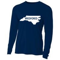  Red For Ed North Carolina State Map Cooling Performance Long Sleeve Crew
