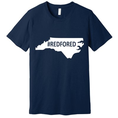  Red For Ed North Carolina State Map Premium T-Shirt