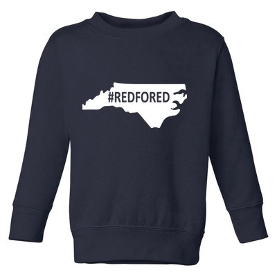  Red For Ed North Carolina State Map Toddler Sweatshirt