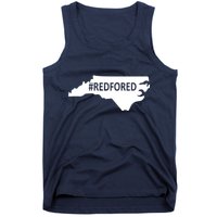 Red For Ed North Carolina State Map Tank Top