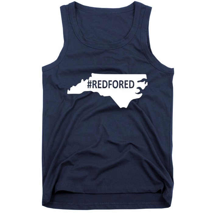  Red For Ed North Carolina State Map Tank Top