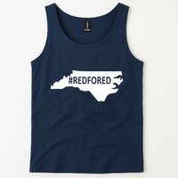  Red For Ed North Carolina State Map Tank Top