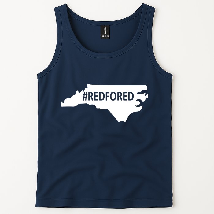  Red For Ed North Carolina State Map Tank Top