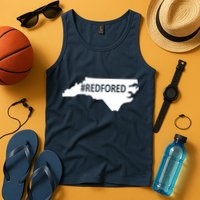  Red For Ed North Carolina State Map Tank Top