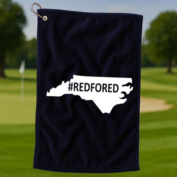  Red For Ed North Carolina State Map Golf Towel