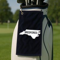  Red For Ed North Carolina State Map Golf Towel