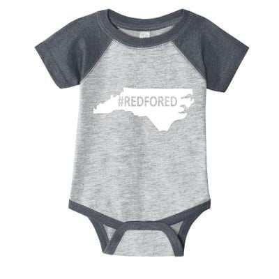  Red For Ed North Carolina State Map Infant Baby Jersey Bodysuit