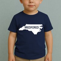  Red For Ed North Carolina State Map Toddler T-Shirt