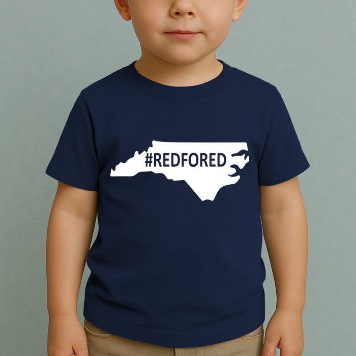  Red For Ed North Carolina State Map Toddler T-Shirt