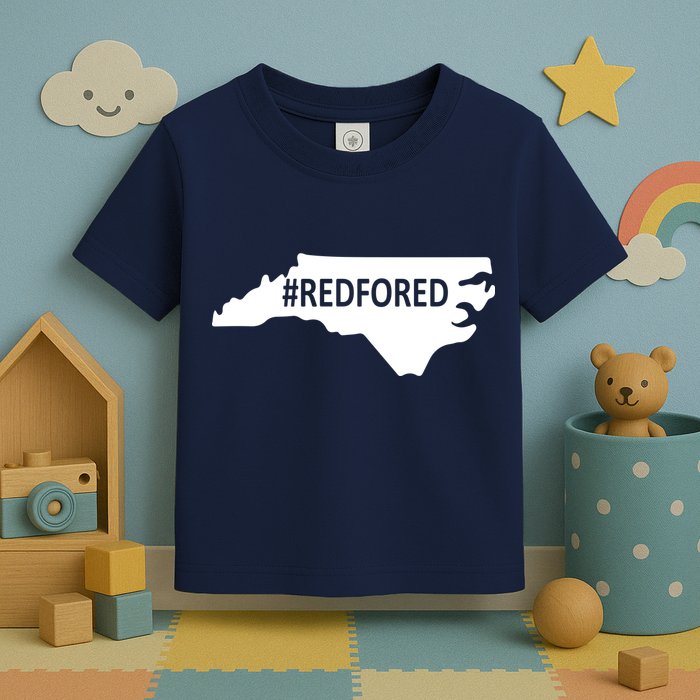  Red For Ed North Carolina State Map Toddler T-Shirt