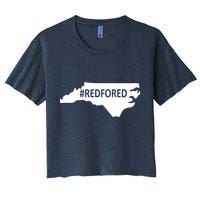  Red For Ed North Carolina State Map Crop Top