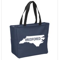  Red For Ed North Carolina State Map Zip Tote Bag