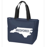  Red For Ed North Carolina State Map Zip Tote Bag