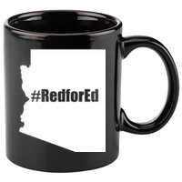 Red For Ed Protest Arizona Teacher 11oz C Handle Ceramic Mug
