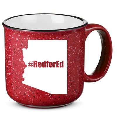 Red For Ed Protest Arizona Teacher 15oz Campfire Ceramic Mug