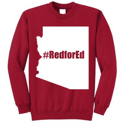 Red For Ed Protest Arizona Teacher Tall Sweatshirt
