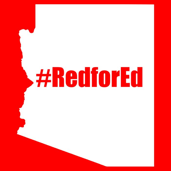 Red For Ed Protest Arizona Teacher Womens Tank Top
