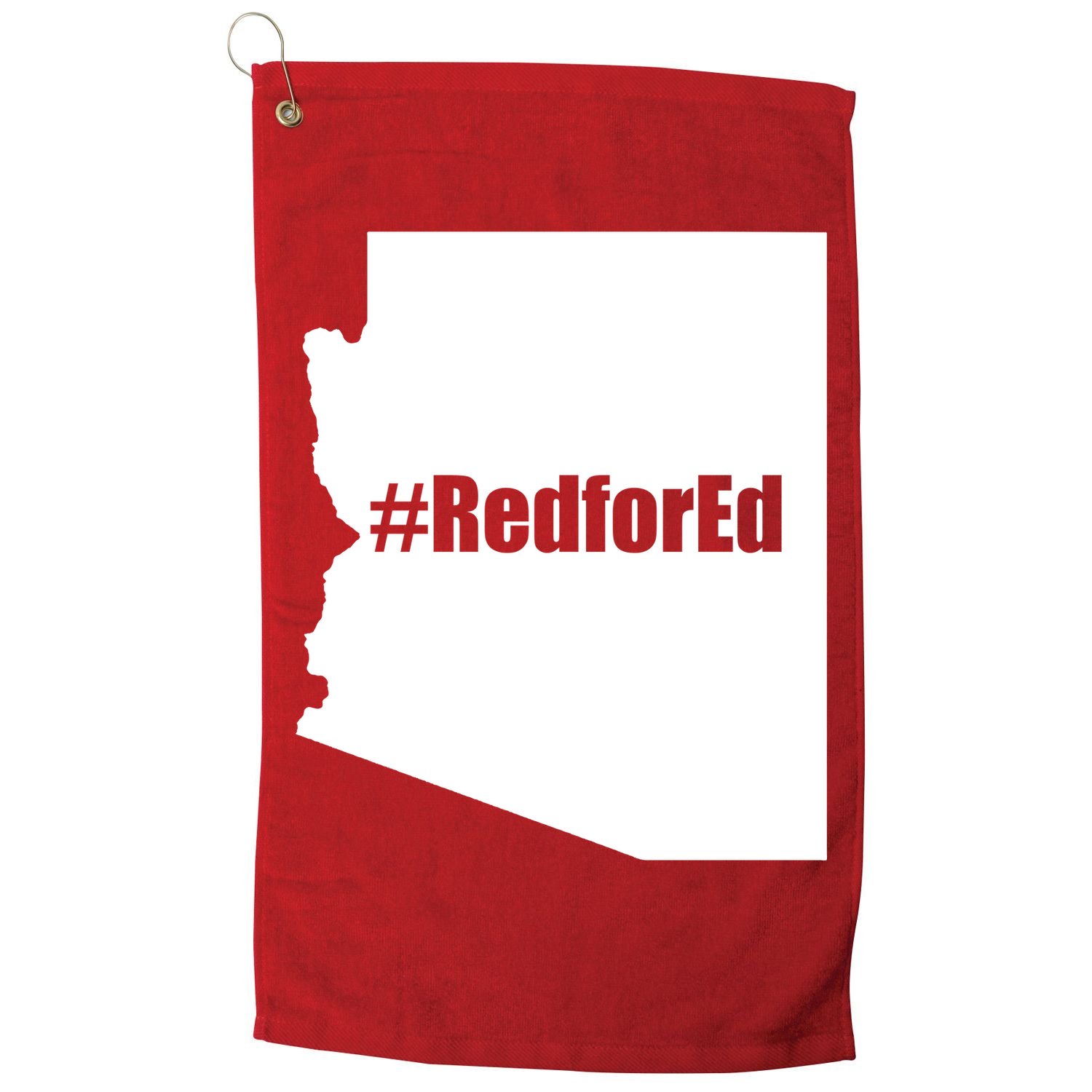 Red For Ed Protest Arizona Teacher Golf Towel