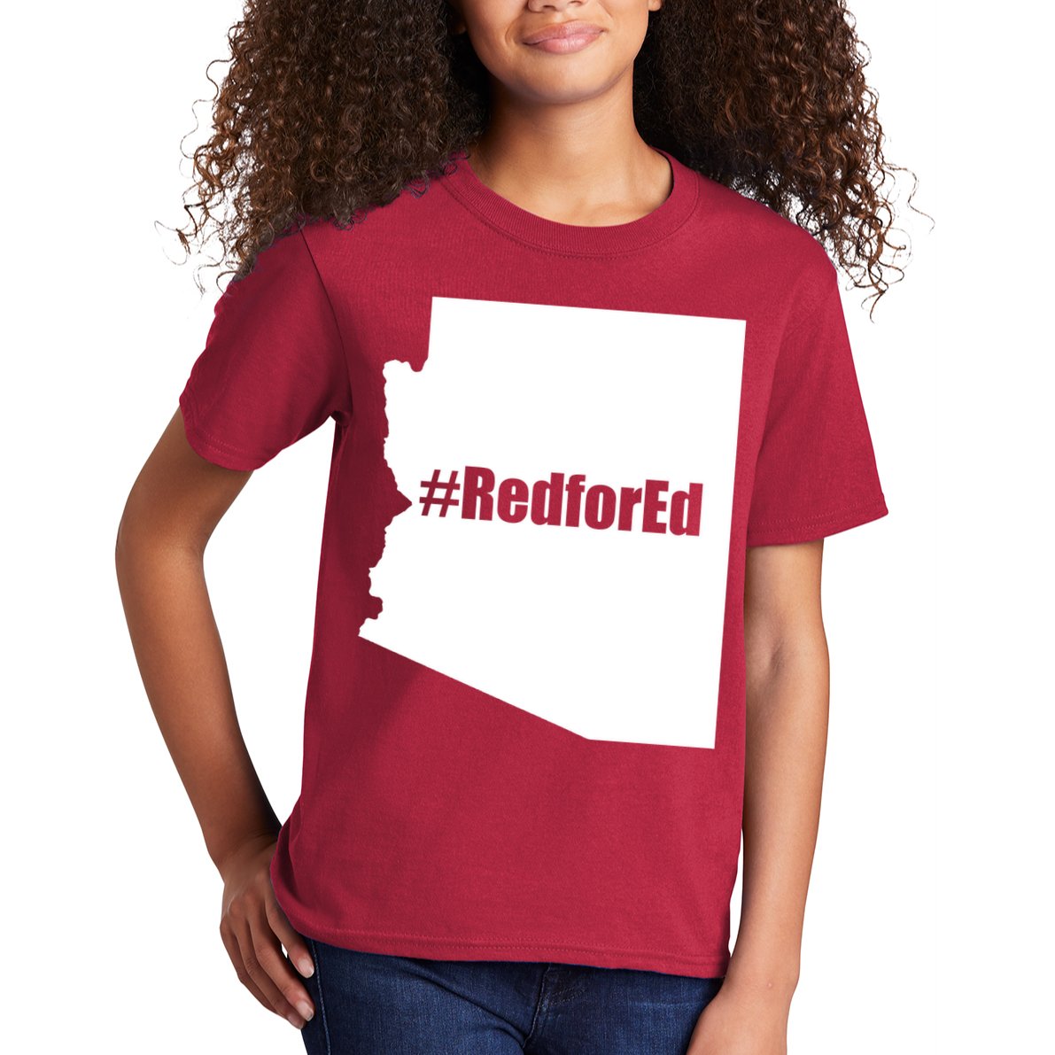Red For Ed Protest Arizona Teacher Kids T-Shirt