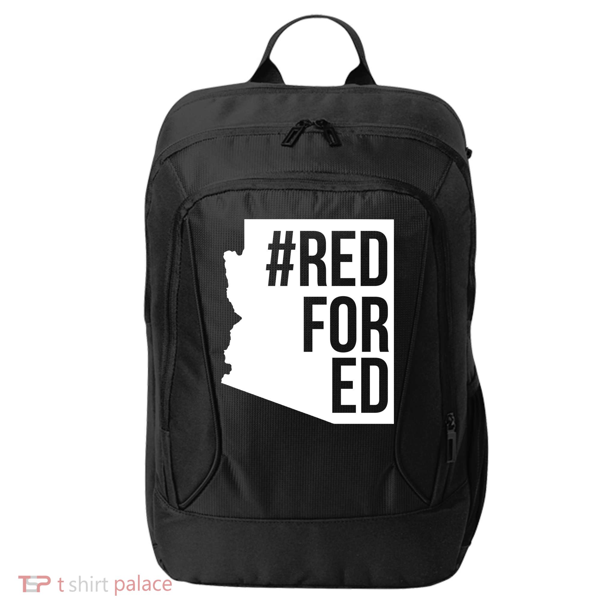 Red For Ed #RedForEd Arizona Teacher Protest City Backpack