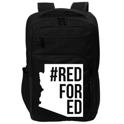 Red For Ed #RedForEd Arizona Teacher Protest Impact Tech Backpack