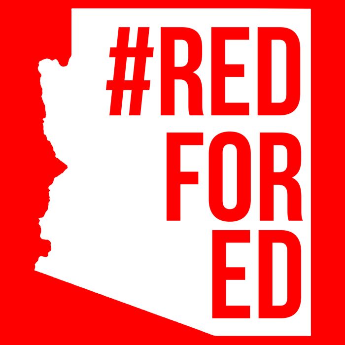 Red For Ed #RedForEd Arizona Teacher Protest T-Shirt