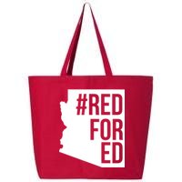 Red For Ed #RedForEd Arizona Teacher Protest 25L Jumbo Tote